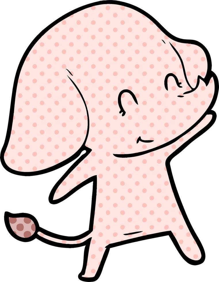 cute cartoon elephant vector