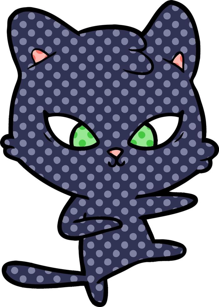 cute cartoon cat vector