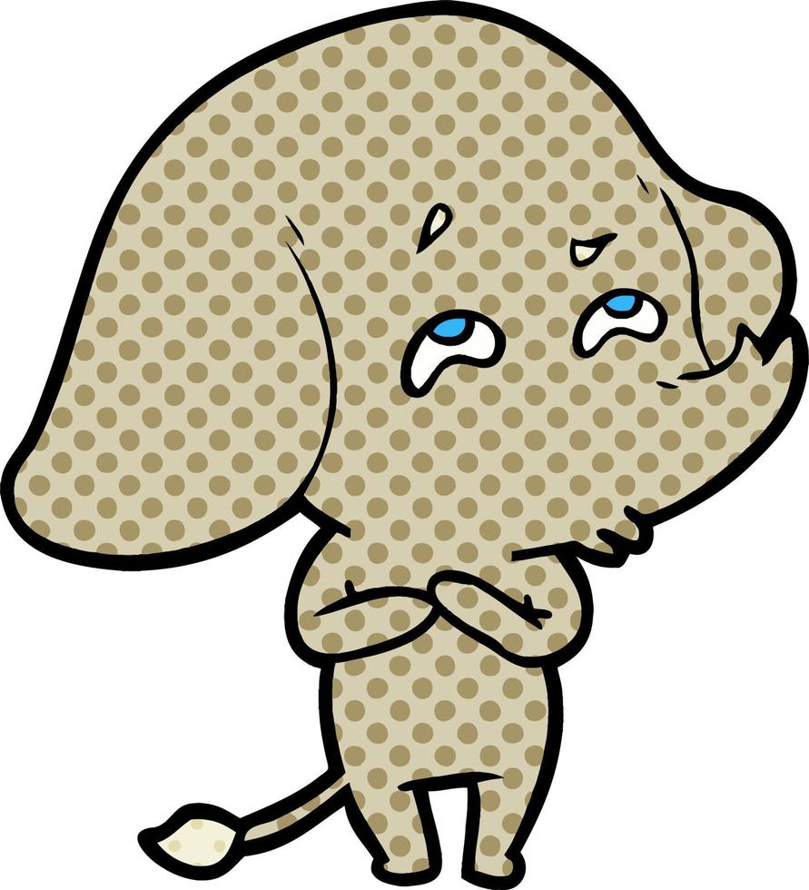 cartoon elephant remembering vector
