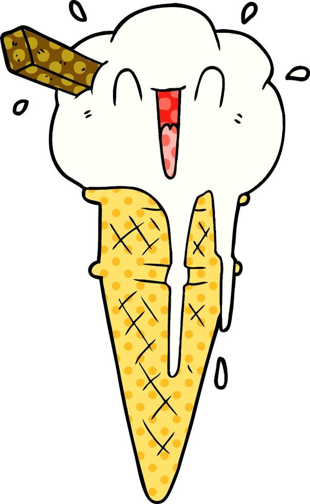 cartoon ice cream vector
