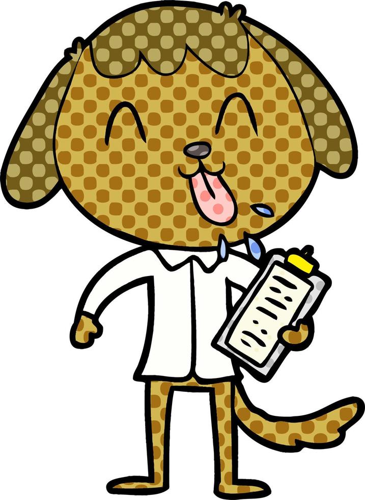cute cartoon dog vector