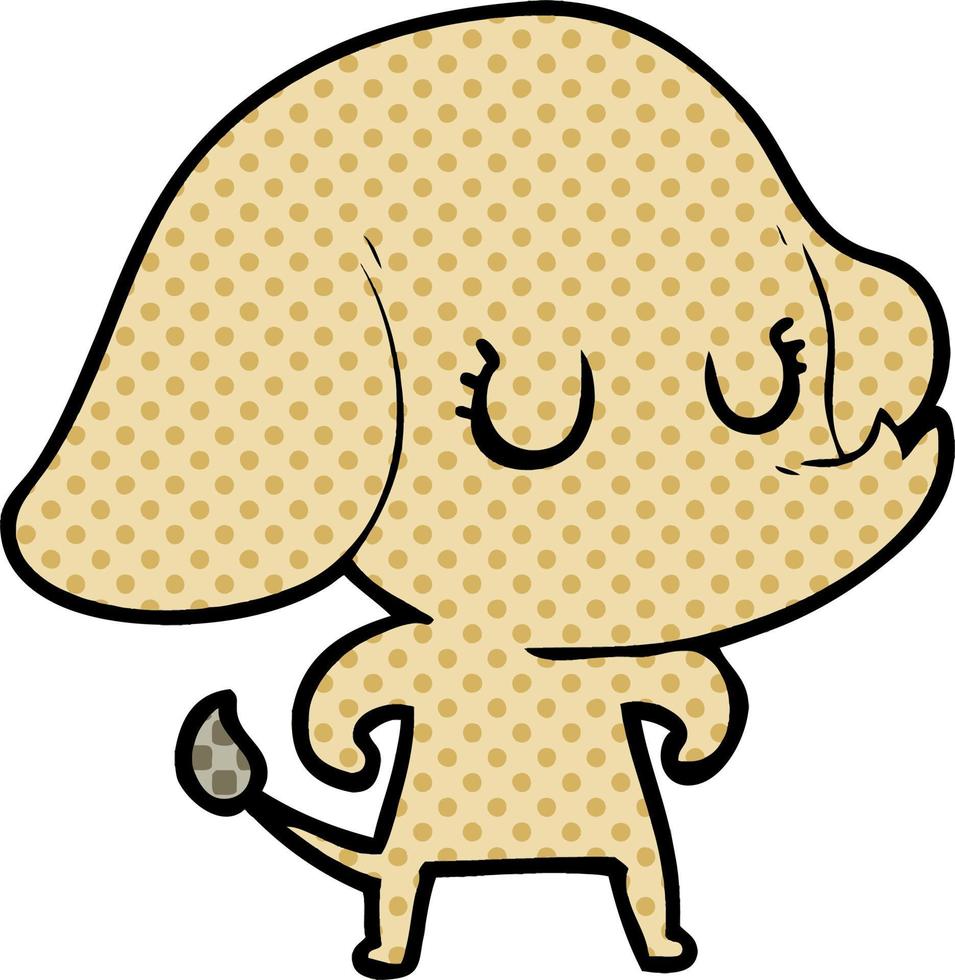 cute cartoon elephant vector