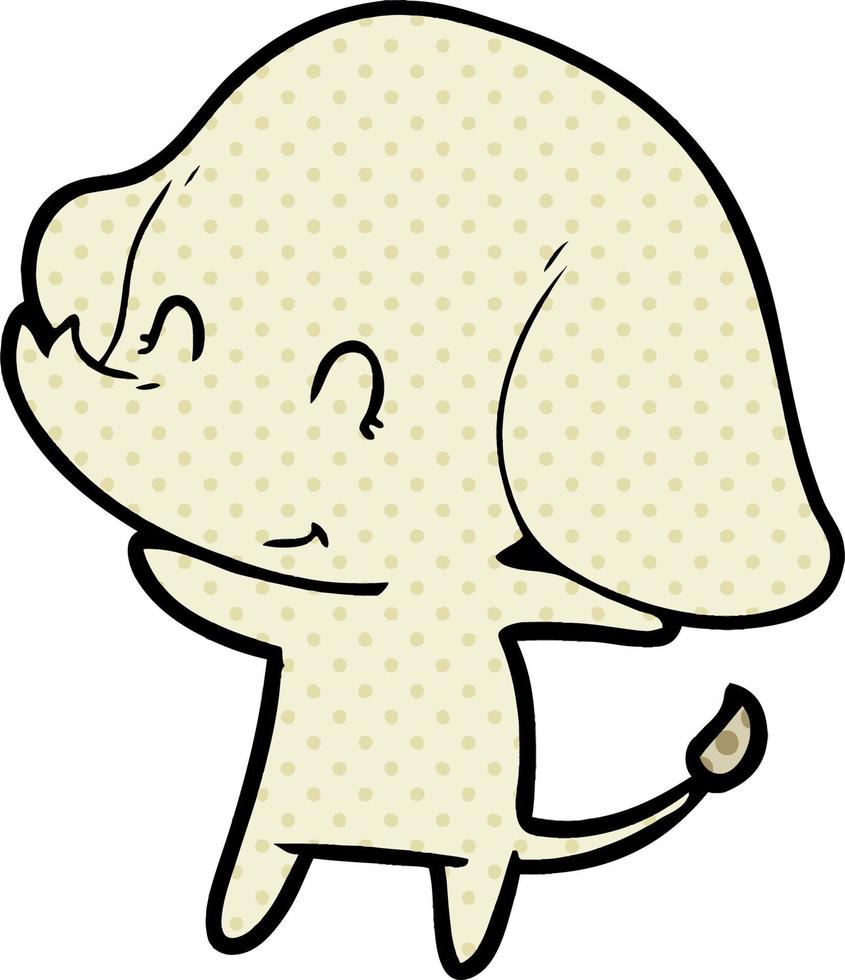 cute cartoon elephant vector
