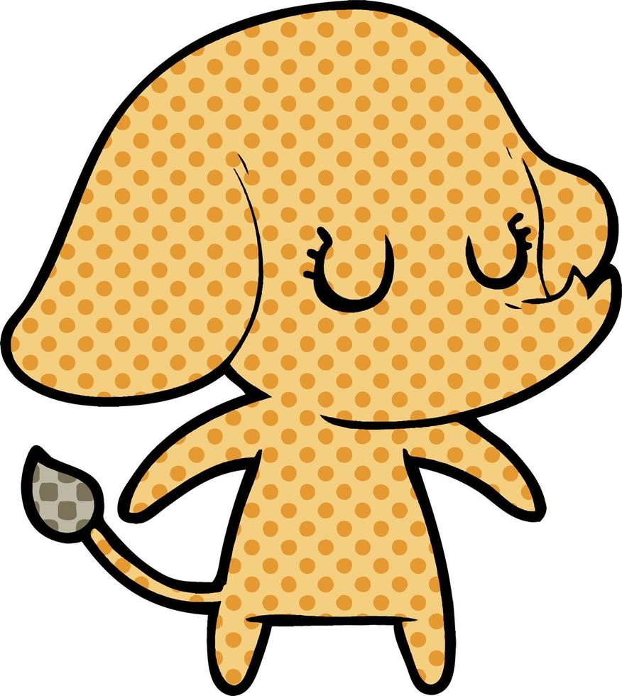 cute cartoon elephant vector