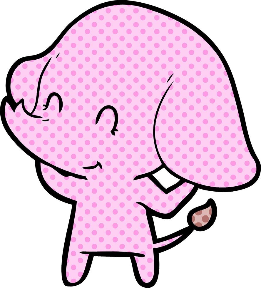 cute cartoon elephant vector