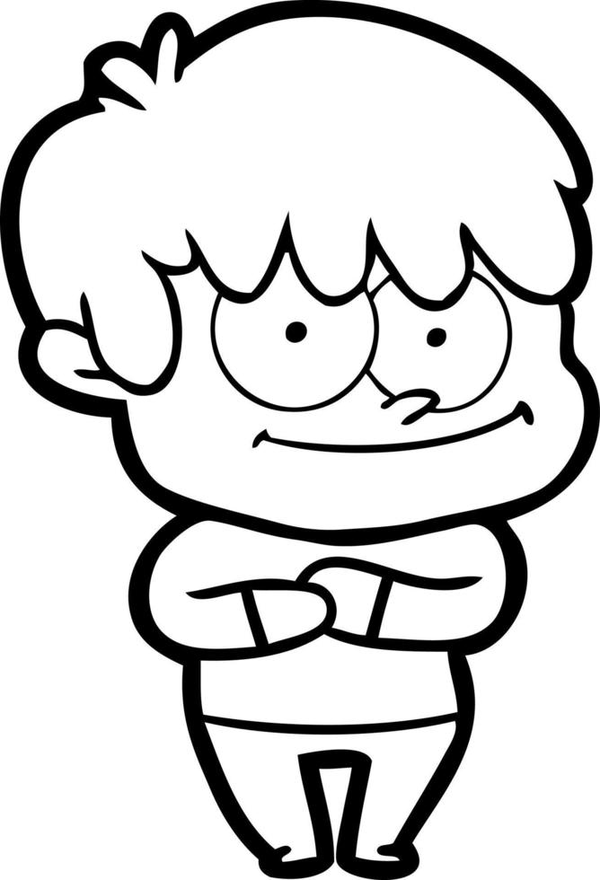 happy cartoon man vector