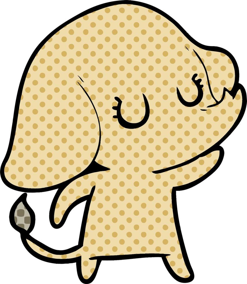 cute cartoon elephant vector