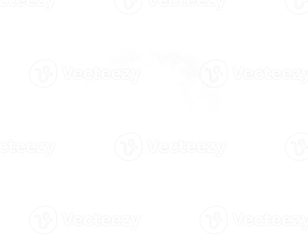 círculo forma de humo realista aislado sobre fondo de transparencia png