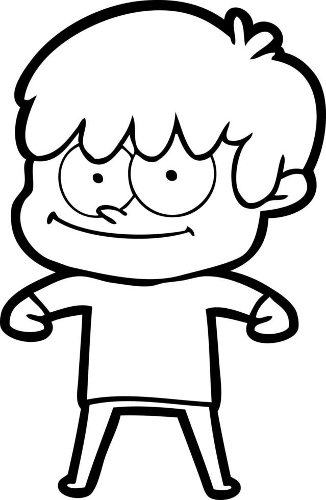 happy cartoon man vector