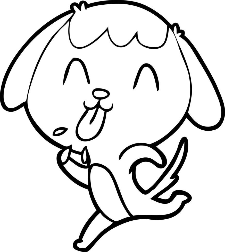 cute cartoon dog vector