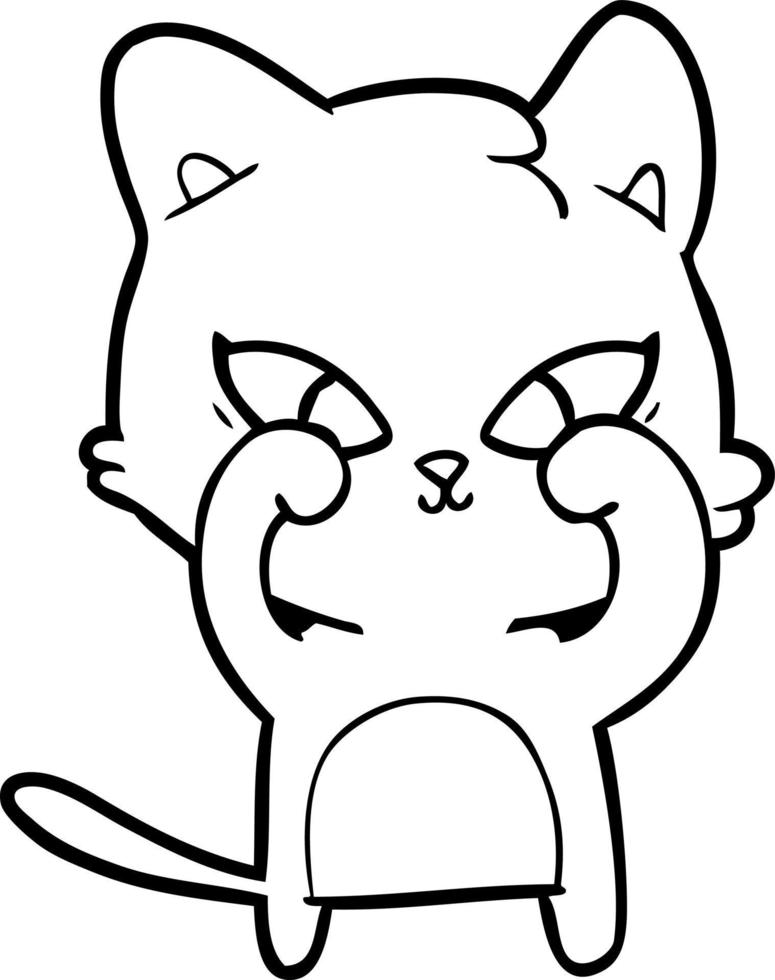 cute cartoon cat vector