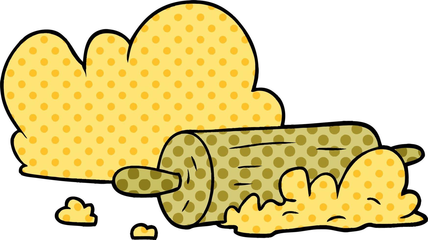 cartoon rolling pin and dough vector