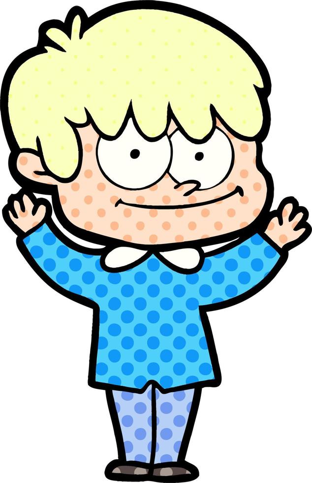 happy cartoon man vector
