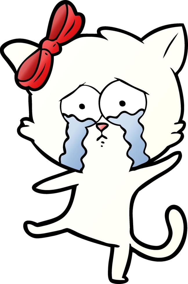 Vector cartoon cat
