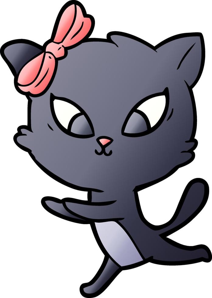 Vector cartoon cat