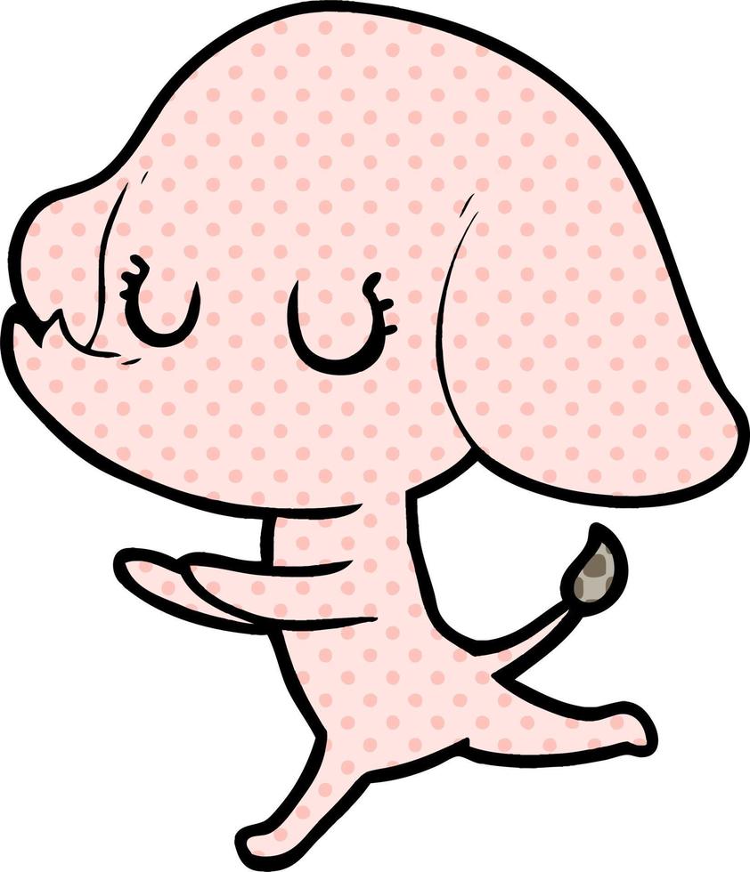 cute cartoon elephant vector