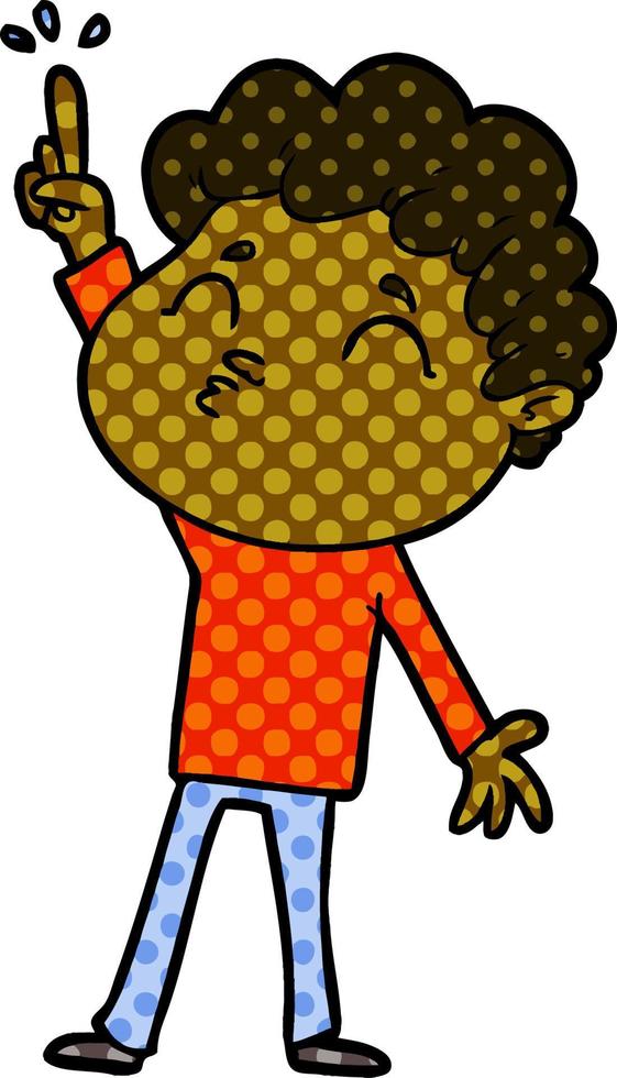 cartoon man pouting vector