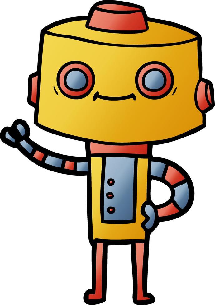 Vector cartoon robot