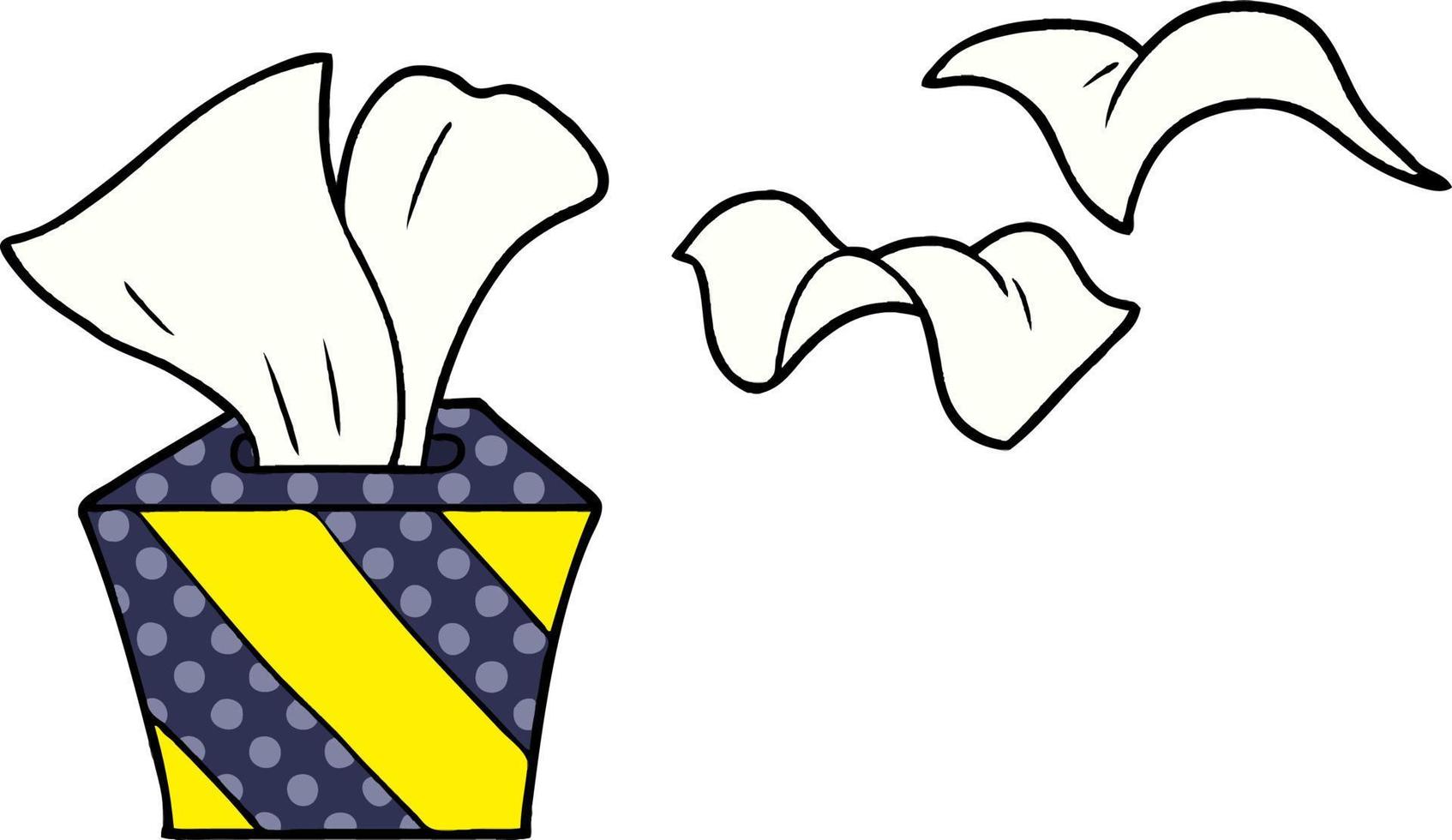 cartoon box of tissues vector