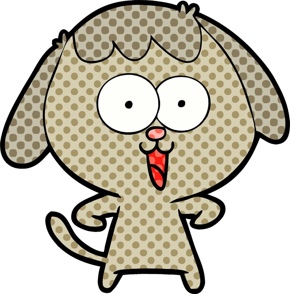 perro de dibujos animados lindo vector