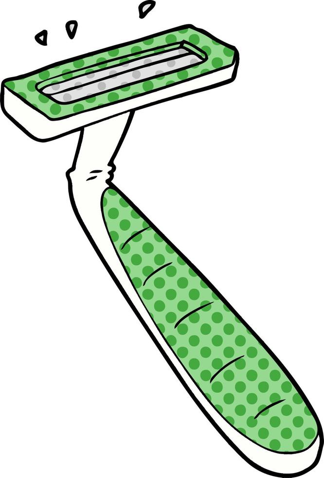 cartoon disposable razor vector