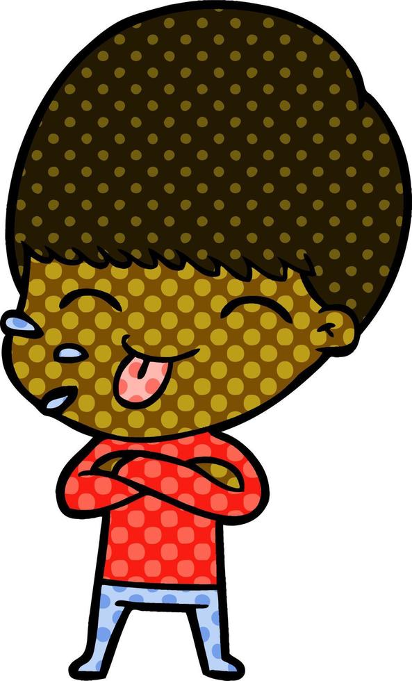 cartoon rude man vector