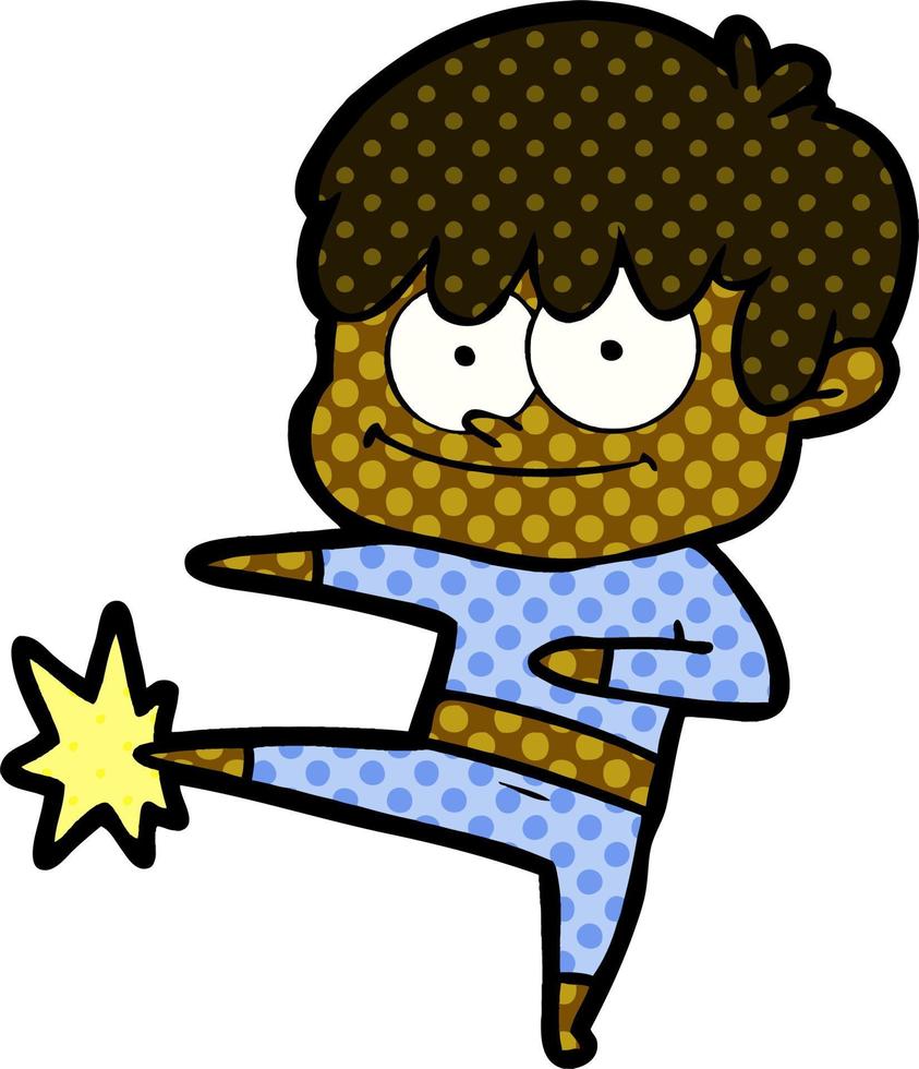 happy cartoon man vector