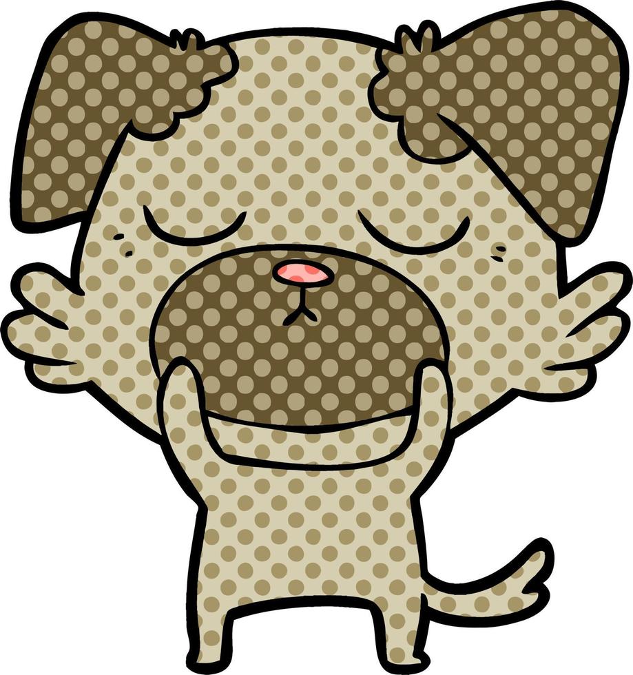 perro de dibujos animados lindo vector