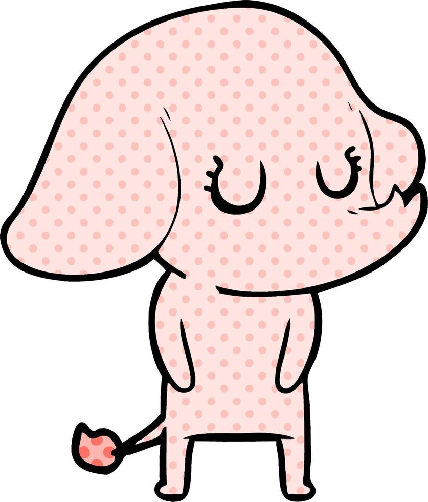 elefante de dibujos animados lindo vector