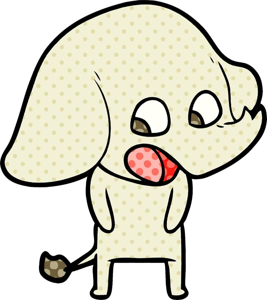 elefante de dibujos animados lindo vector