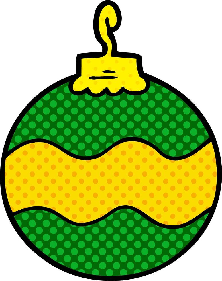 adorno navideño de dibujos animados vector