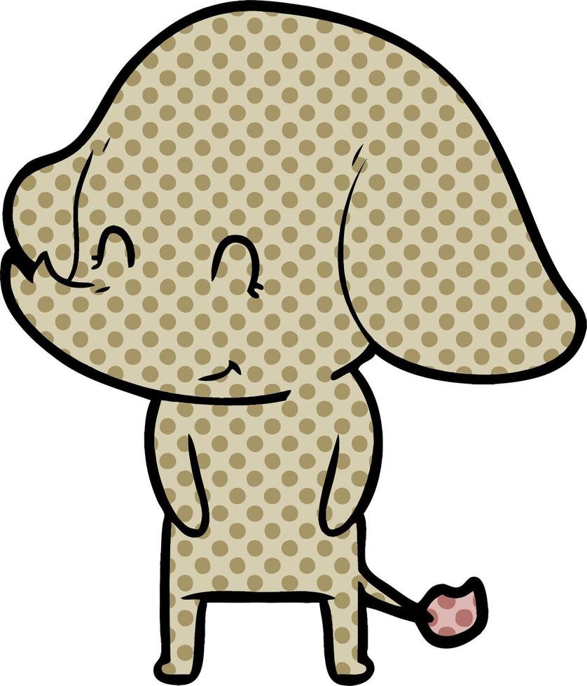 cute cartoon elephant vector
