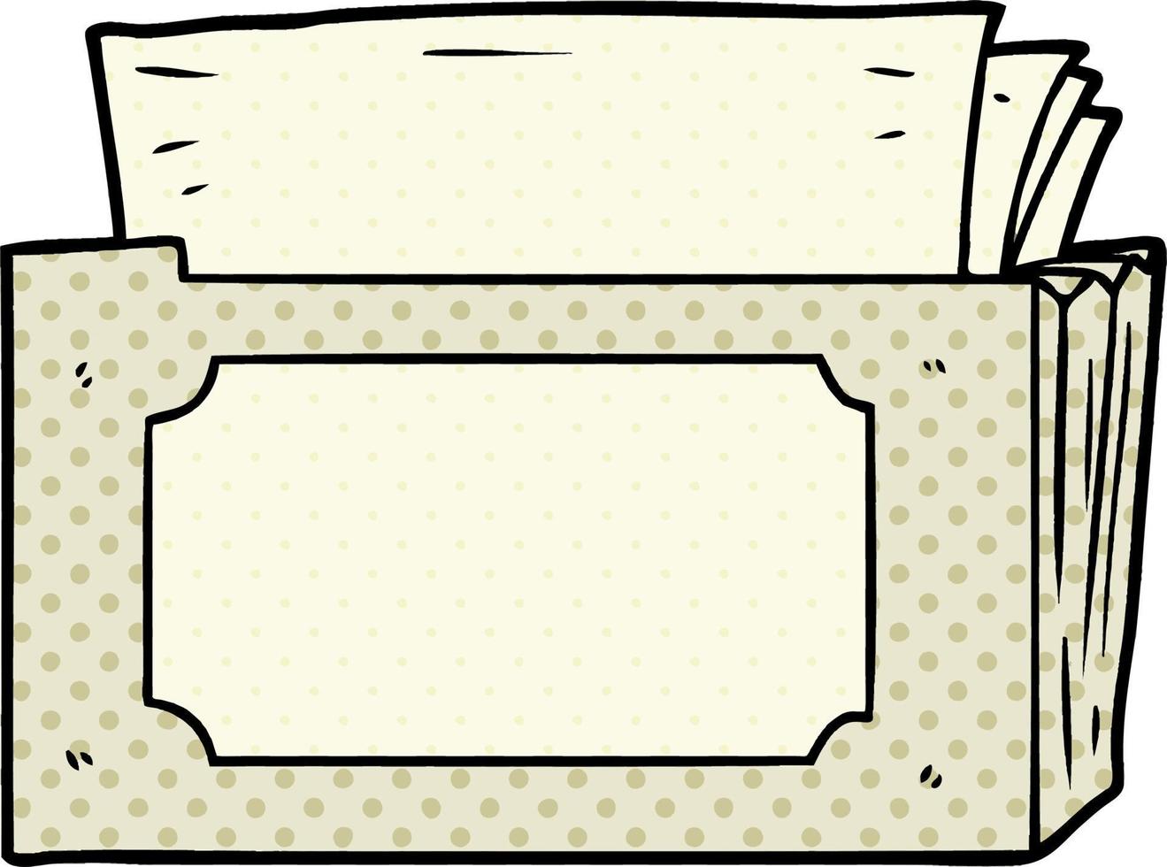 cartoon folder of files vector