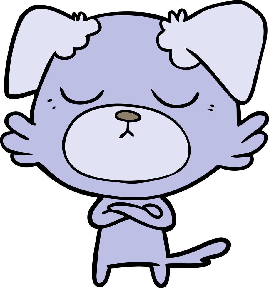 cute cartoon dog vector