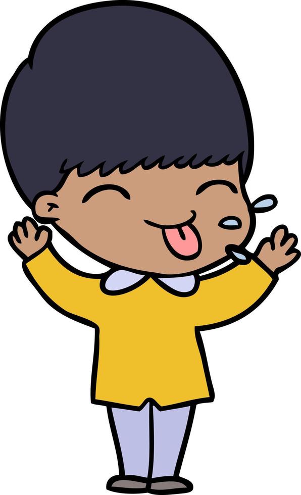 cartoon funny boy vector