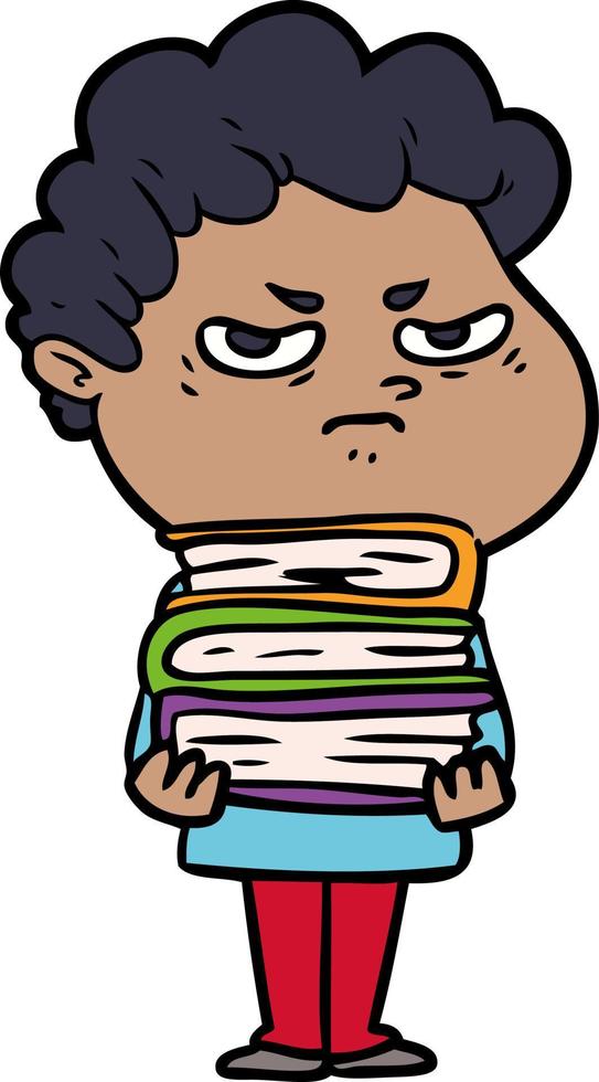 cartoon angry man vector