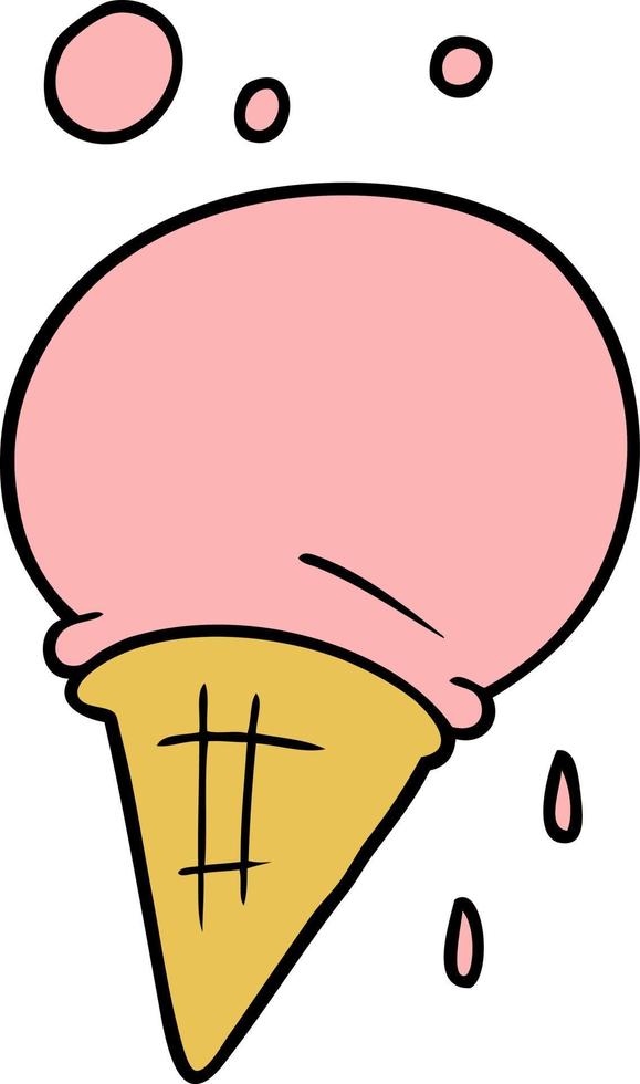 cartoon ice cream vector