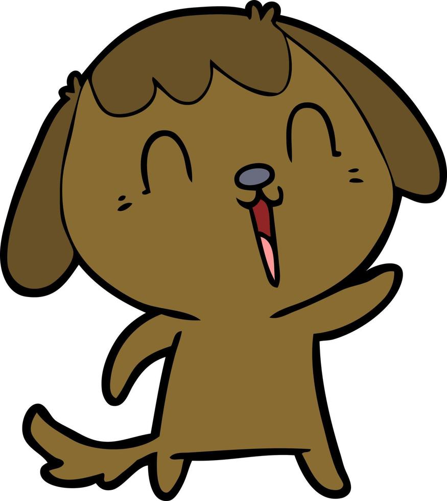 cute cartoon dog vector