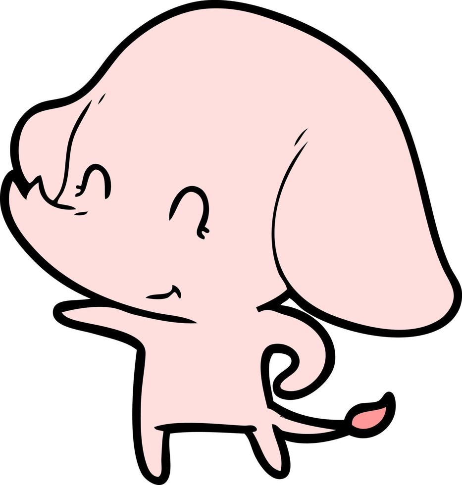 cute cartoon elephant vector
