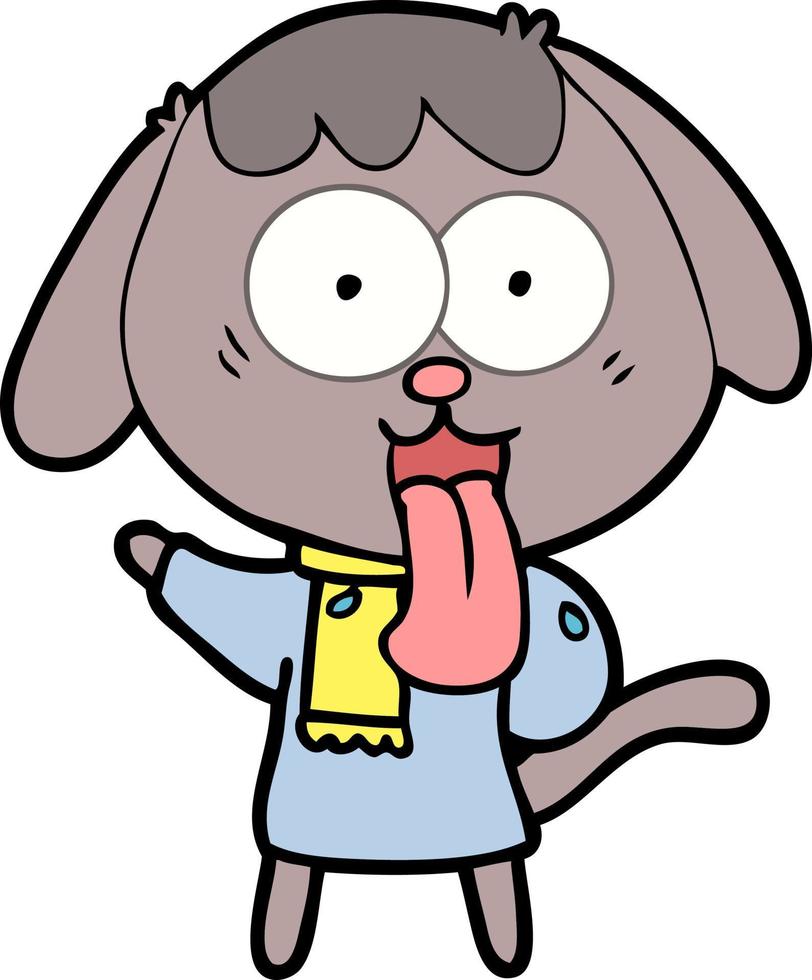 cute cartoon dog vector