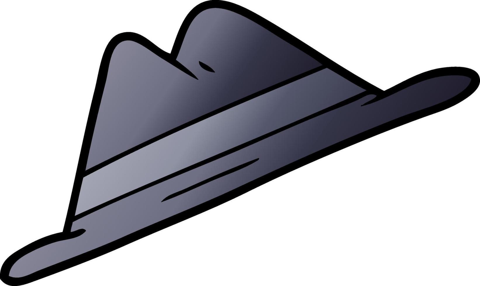 cartoon doodle hat vector