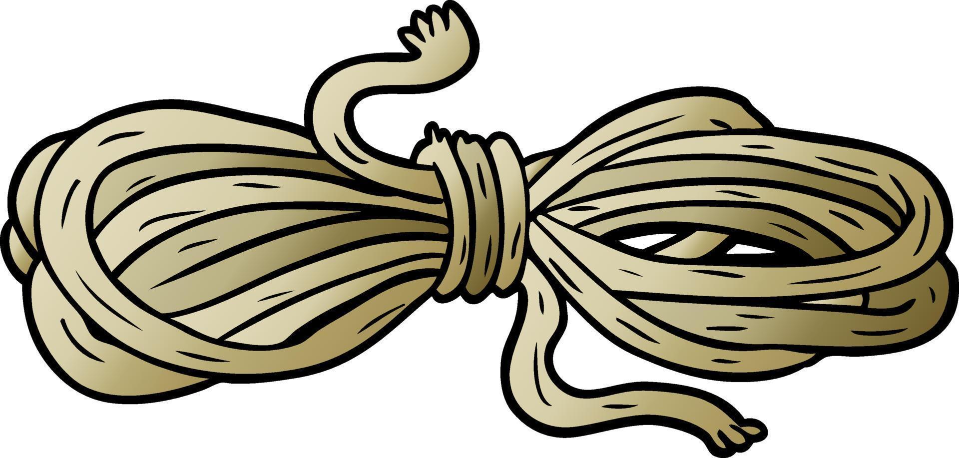 cartoon doodle rope vector