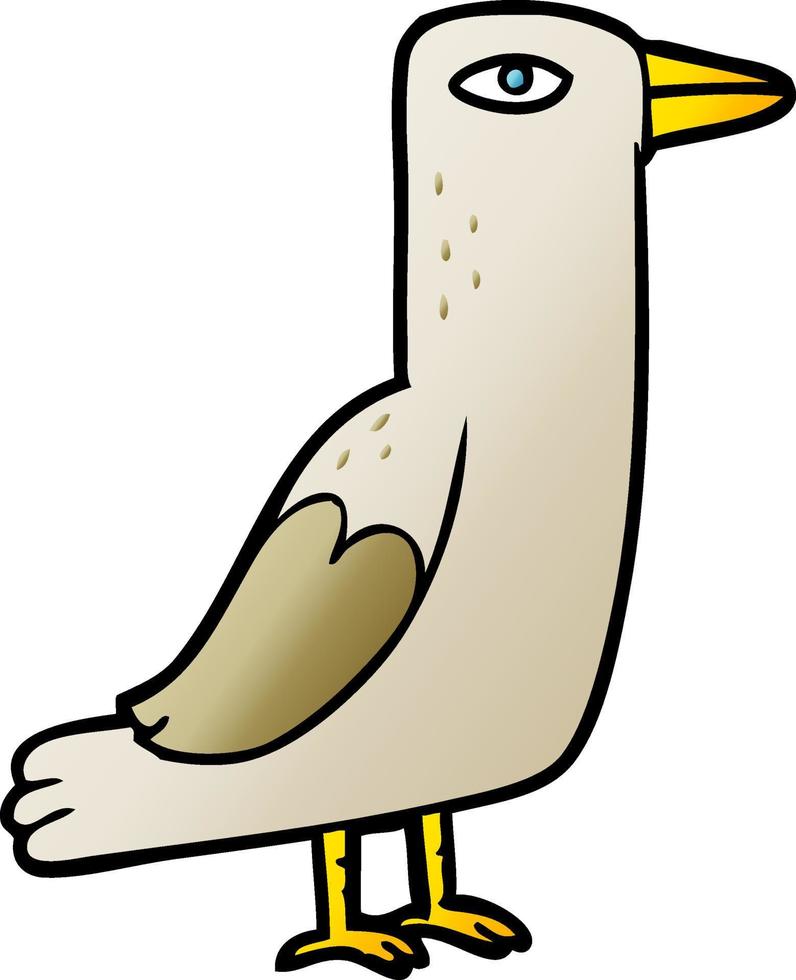 cartoon doodle bird vector