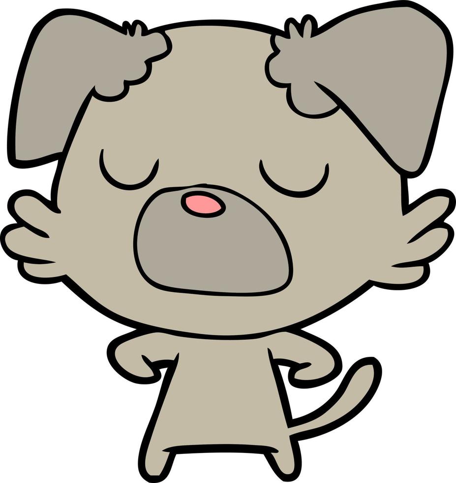 Vector cartoon dog