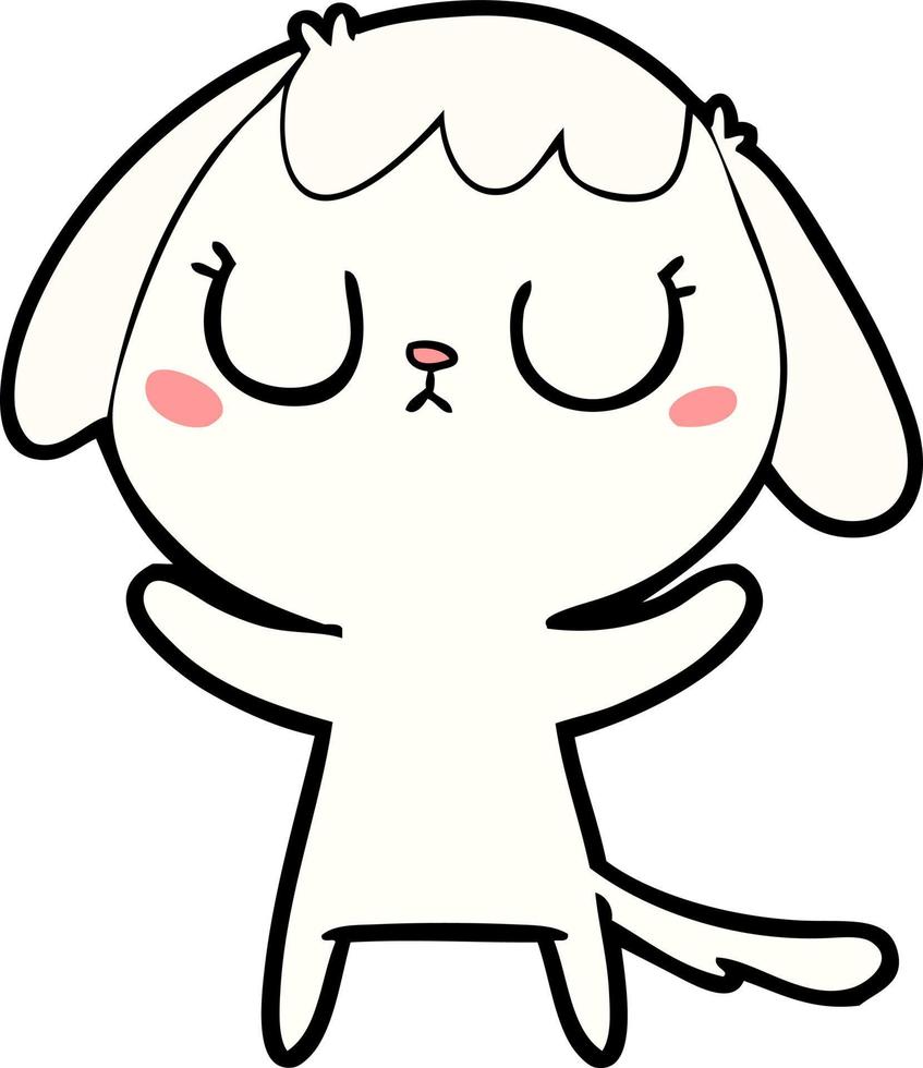 cute cartoon dog 12459595 Vector Art at Vecteezy