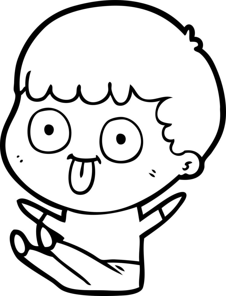 cartoon man staring vector