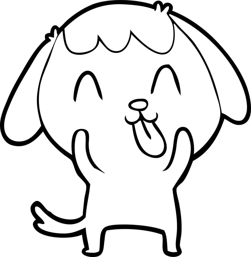 cute cartoon dog vector