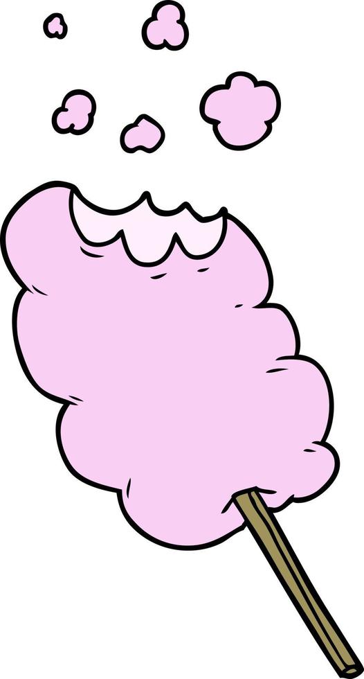 cartoon candy floss vector