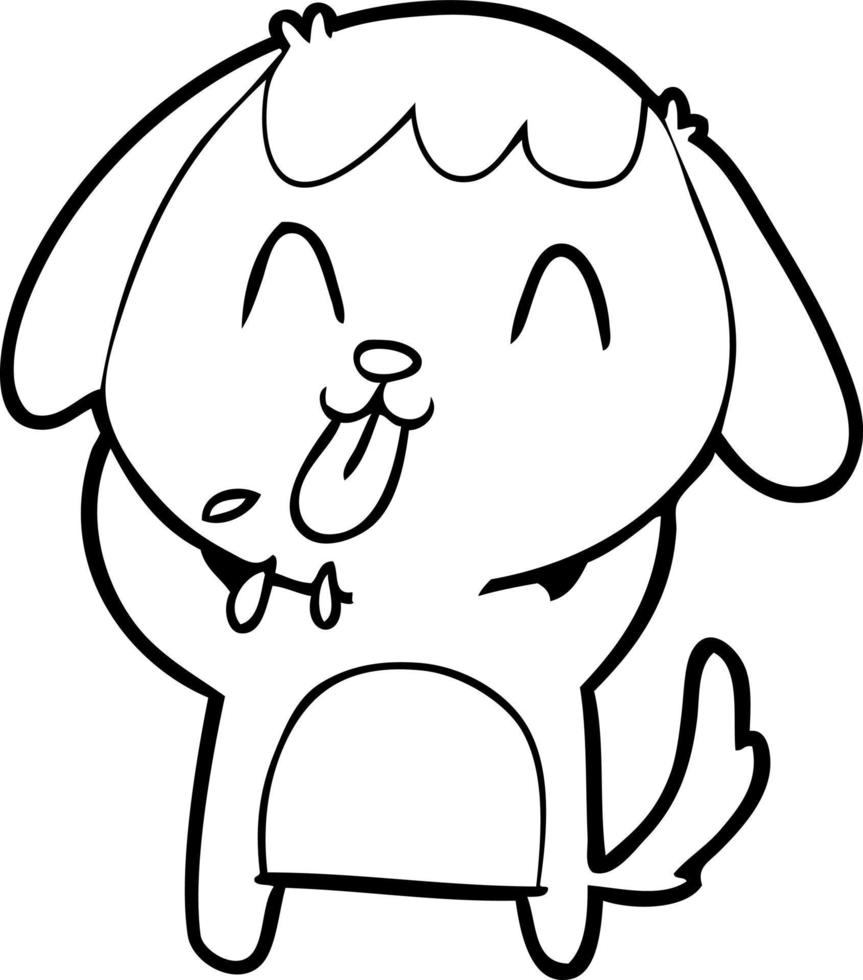 cute cartoon dog vector