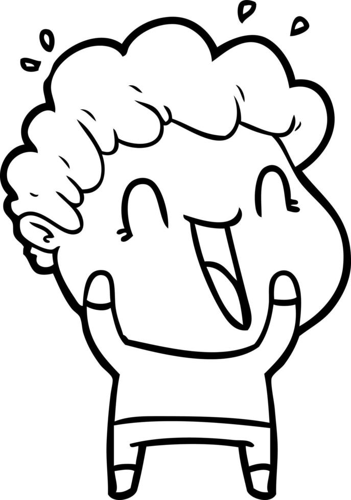 cartoon happy man 12460550 Vector Art at Vecteezy